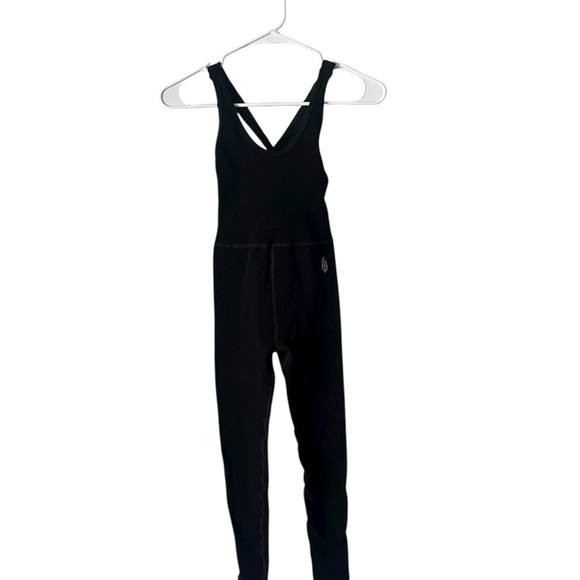 Free People X FP Movement Free Throw Jumpsuit Black Ribbed - MSRP $80 - Picture 5 of 8